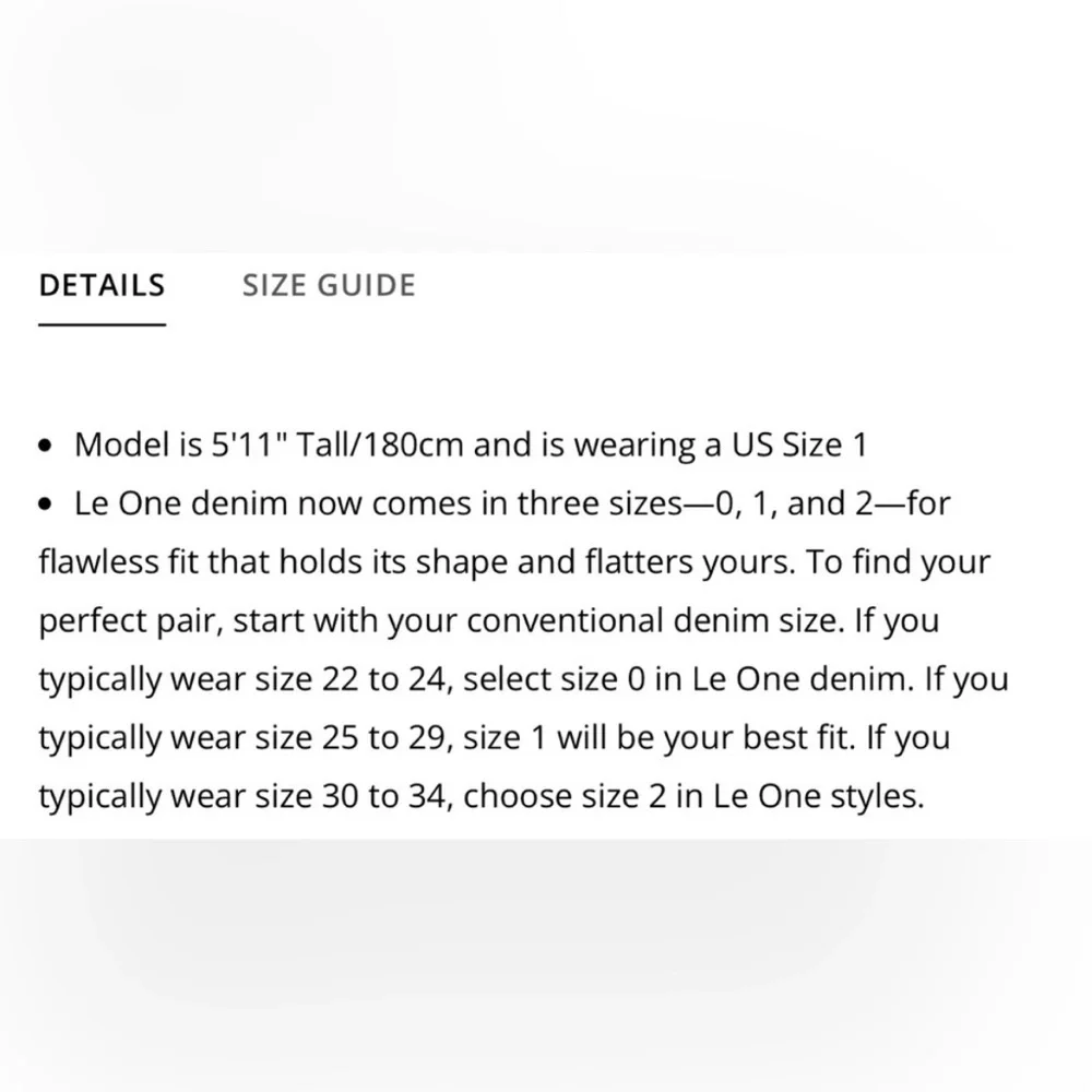 Frame Jean’s Fit 30, 31, 32, 33, 34 LeOne One Size Size 2 Kodak - Dark Organic - Picture 8 of 8